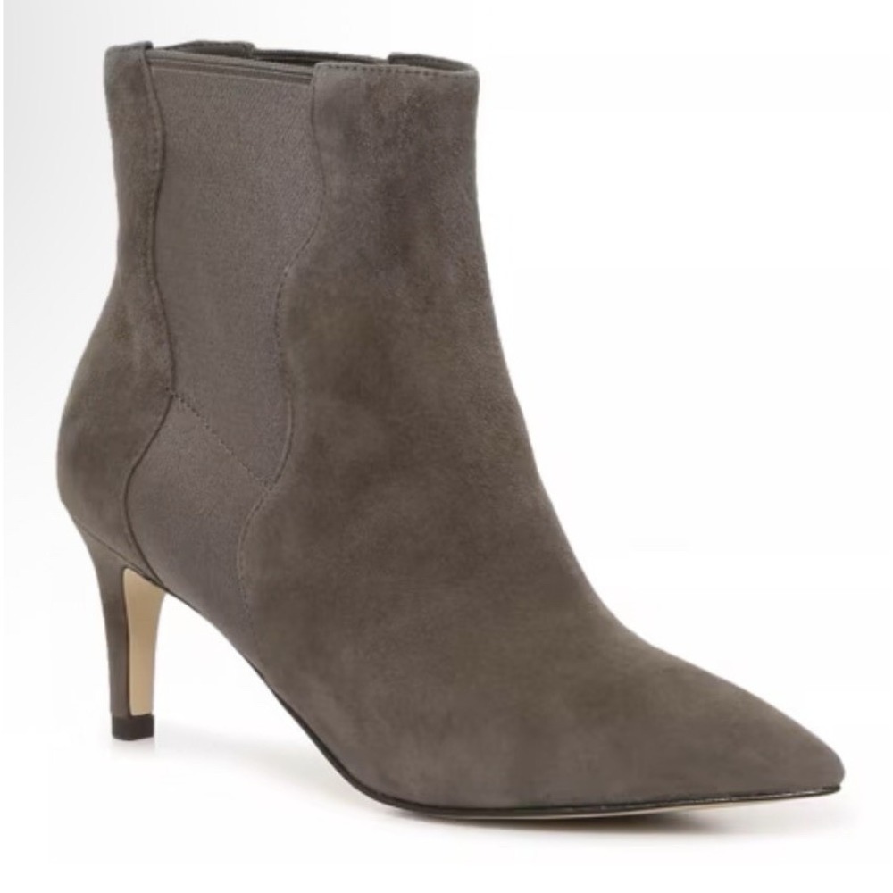 Cole‎ Haan Women's Vandam Wavy Suede Leather Bootie Grand 360 2.5" Heel Size 8.5